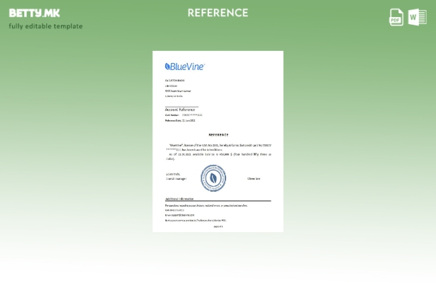 Модерен стил USA Bluevine референтен шаблон